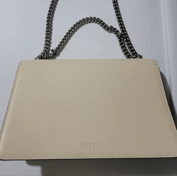❤️‍🔥 Gucci  Elegant Cream Chain Shoulder Bag - Picture 3 of 5